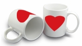 11oz Heart Shaped Color Changed Mug